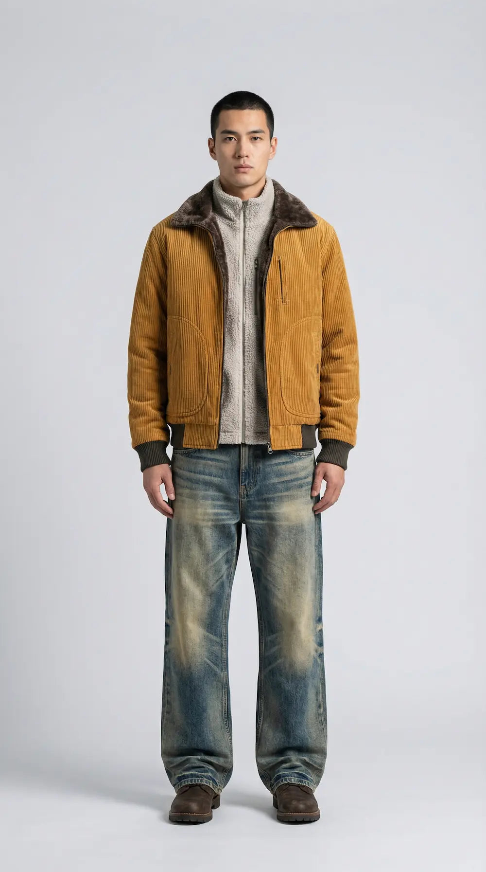 Savor Winter Jacke Kunstfell Fütterung