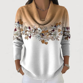 Mary Blumenmuster Pullover